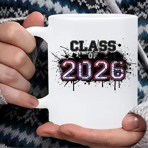 1pc Class Of 2026 Graduation 11oz Ceramic Mug for Graduation 2026 Graduates & Family
