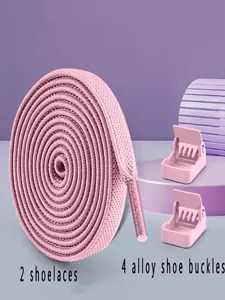 No Tie Lazy Shoe Laces, Anti-Slip Elastic Shoelaces for Men & Women, Flat Design, Easy to Use, Perfect for Daily Wear, Footwear Lace