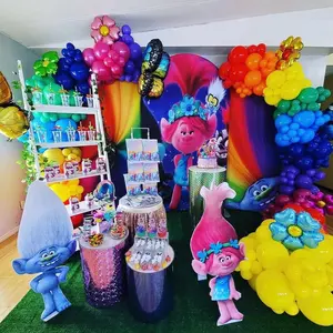 Trolls party decor balloon garland