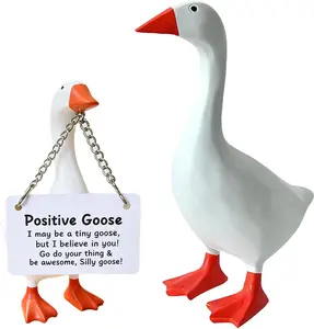 Magnetic Goose Key Holder Cute Home Decor Kawaii Room Office Table Desk Decor Aesthetic Funny Bedroom Decor Housewarming Gifts for Women Men1 Pack
