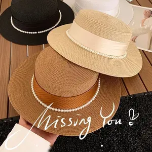 Wide Brim Panama Sun Hat Packable Straw Hat for Beach, Summer & Vacation UPF 50+