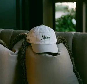 Manor "WMPO x Global Ambassador Leather Strapback Hat" - White