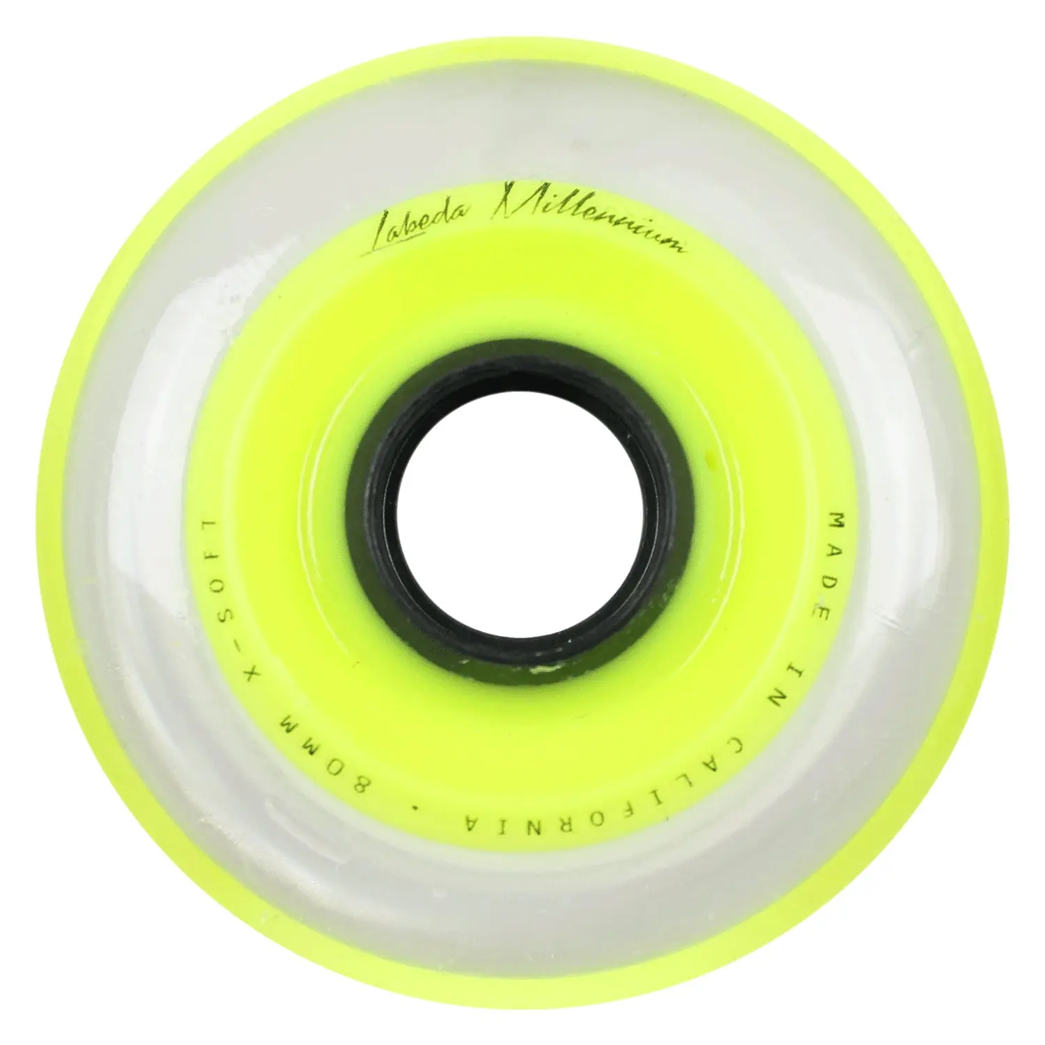 Labeda Roller Hockey Wheels - Millennium Gripper 80mm 74A Yellow (Single)