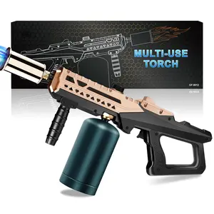 The Coolest Gift - Propane Torch Gun, Adjustable Kitchen Torch & Weed Burner for Charcoal Ignition, BBQ, Searing Steak, Campfire, Fire Pits (Propane Tank Not Included)