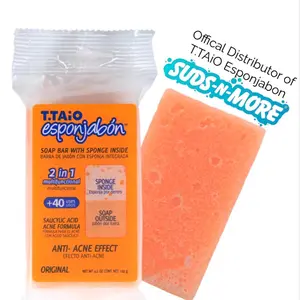 T.Taio Esponjabon Viral Mexican Soap Sponge – Exfoliating Shower Sponge for Smooth and Refreshed Skin Bath Personal