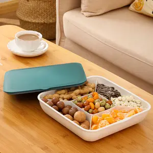 1 Piece Plastic Candy Dish Set with Lids, Decorative Snack Storage Container for Parties, Home Use, and Candy Jar for Serving
