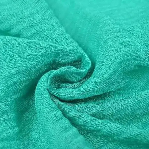 Crinkle Cotton Scarf | Aqua - Soft and Versatile Scarf for Everyday Wear