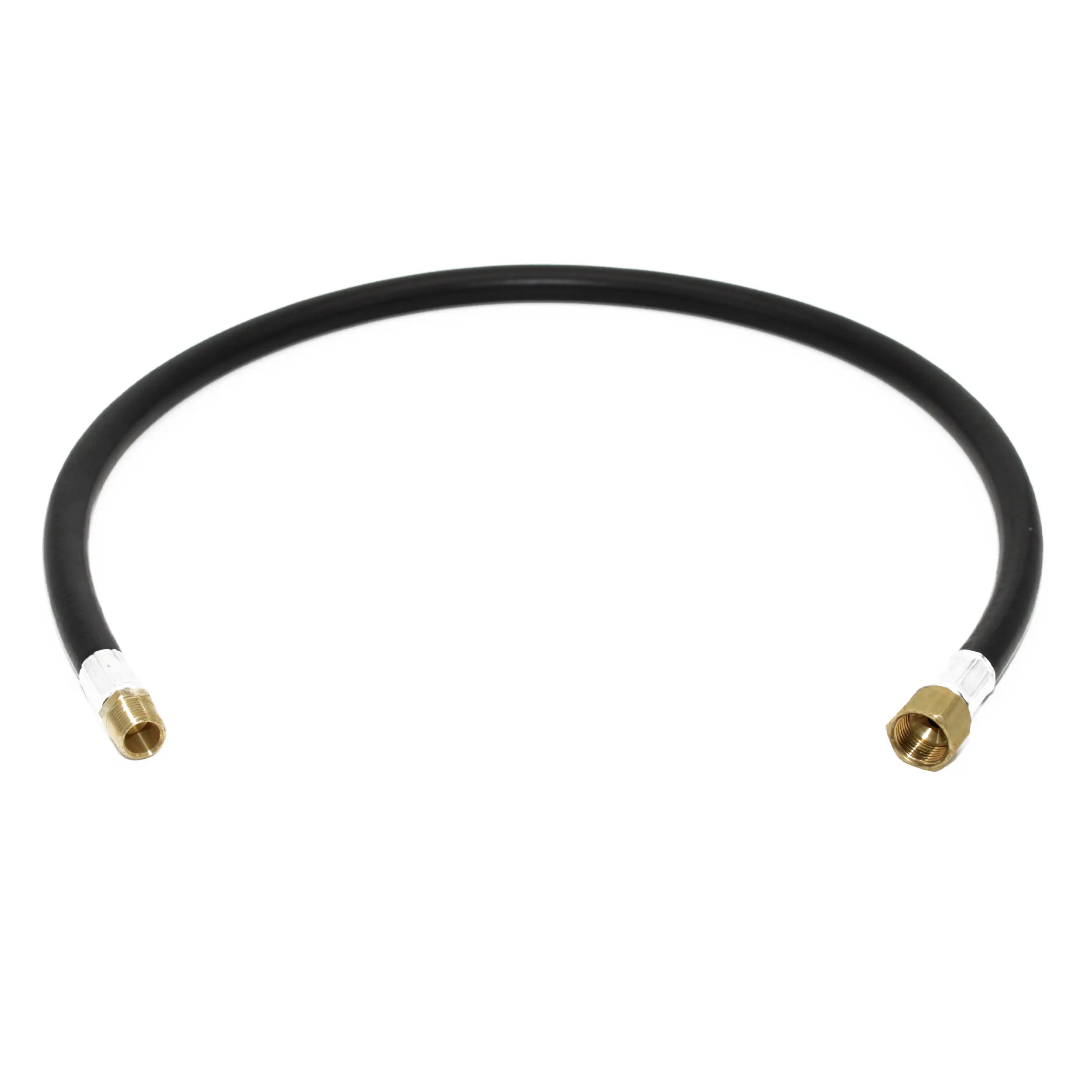 Flame King 40-inch Propane Thermo Plastic Hose Assembly, 3/8-inch ID, 3/8-inch MPT X 1/2-inch Female Flare, for RVs and Travel Trailers