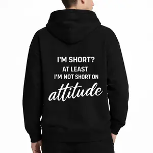 Casual Funny Attitude Hoodie with 'I'm ? At Least I'm Not  On Attitude' Print
