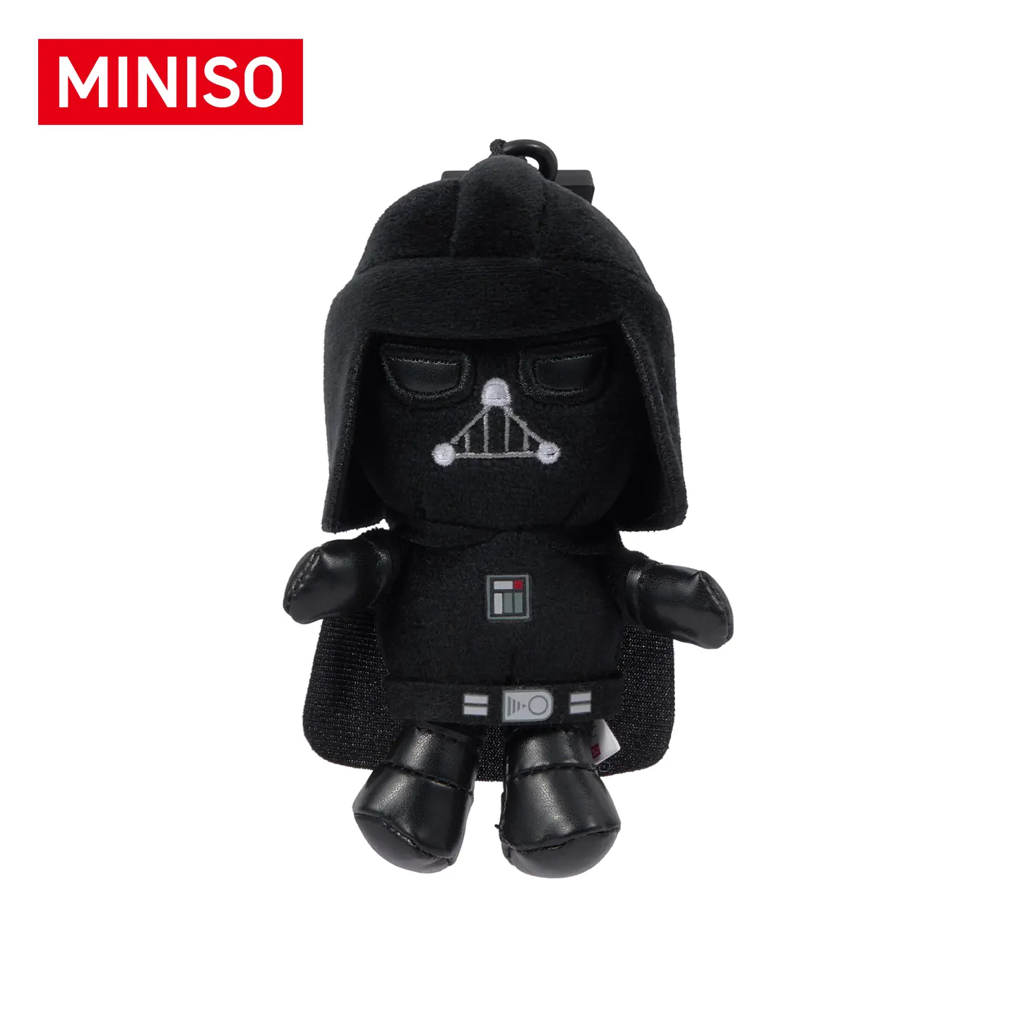 MINISO Star Wars Darth Vader Small Size Compact Stuffed Plush Black Keychain - Sith Lord Accessory, Keychain for Purse, Backpack Pendant, Birthday Gift Ideas for Adult Fans, Portable Keychain