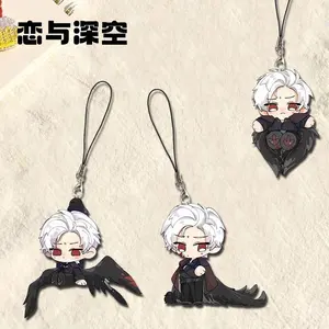Game Love and Deepspace Sylus Birdie Crow Qin Che Anime Cosplay Acrylic Backpack Bag Keychain Cell Phone Pendant Child Toy Gift