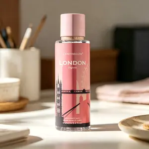 CANDYBREATH London England 250ml Fragrance Mist - Berry Apple Citrus Top Tea Rose Heart Vanilla Wood Base Clean Body Spray Long Lasting Soft Scent for Daily Use No Musk Hypoallergenic Formula Travel Vibe Gift