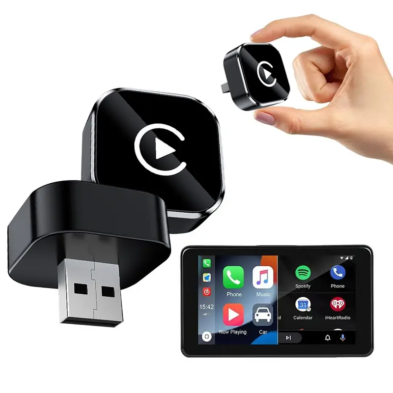 Mini Wireless Apple CarPlay Adapter, for both Apple and Android,converts wired to wireless, suitable for factory wired CarPlay cars from 2016+