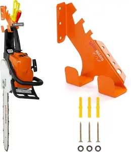 YARDMARIS Chainsaw Holder, Heavy Duty Chainsaw Wall Mount, Chainsaw Hanger, Garage Organization Shed Storage Chainsaw Rack