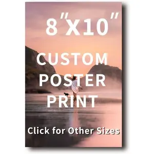 Upload Photo Custom Poster Canvas Printing Personalized Backdrop Art Send Family Friends Birthday Anniversary Custom Gifts - 8x10 inches
