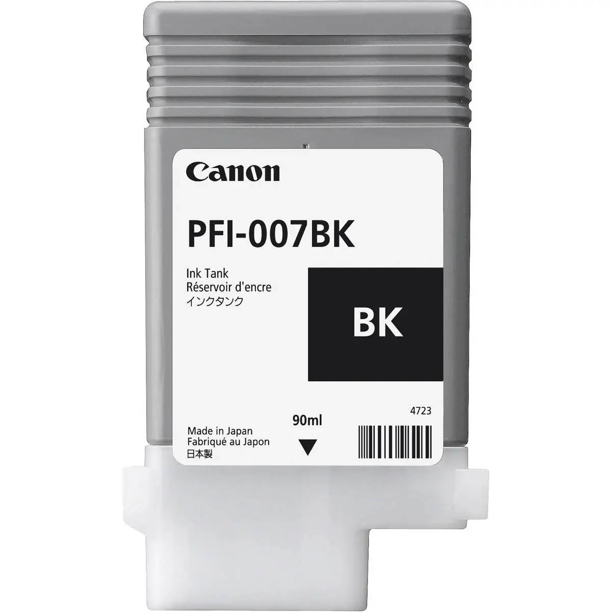 Canon PFI-007BK 90ml Dye Ink Tank for Dye Printing, Compatible with imagePROGRAF iPF670E Printer, Black