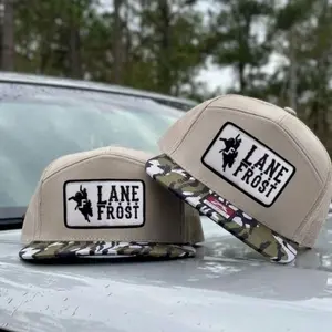 Lane Frost Gangster Trucker Hat, Bull Rider Embroidered Patch Hat, Rodeo Cowboy Trucker Snapback Cap Gift For Him, Gift For Her
