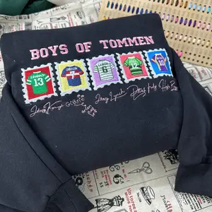 Boys Of Tommen Ruby Team Embroidered Sweatshirt, Binding 13, Booklovers Gift Johnny Kavanagh Lynch Joey, Tommen College Merch