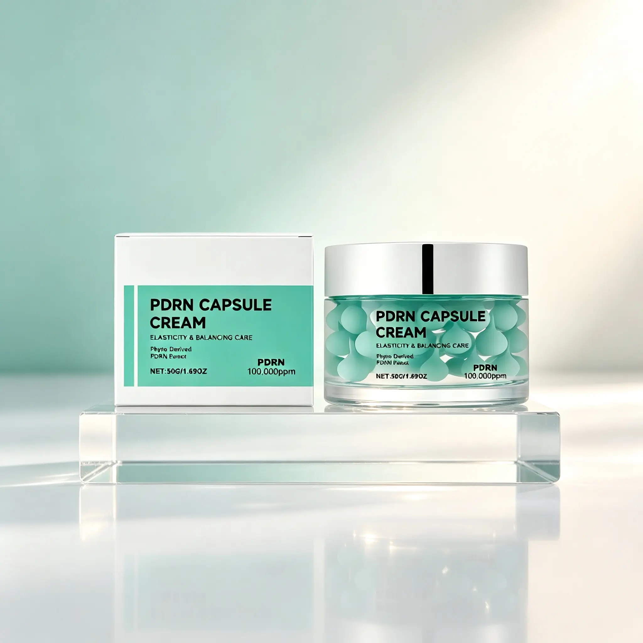 PDRN Capsule Firming Cream – Elasticity & Balancing Care, 100,000ppm Plant-Derived, 50g / 1.69oz