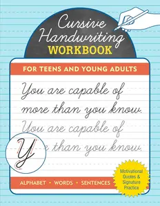 Cursive Handwriting Workbook for Teens and Young Adults (Trace & Learn)