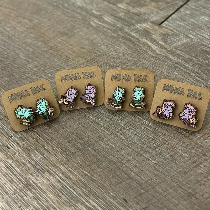 Kelpie Earrings – Cryptid Cutie Series