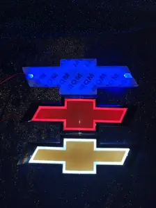 5D Chevrolet Glowing Badge, Chevrolet Rear Tailgate Modification Logo. Suitable for the rear badges of the 2011 - 2019 Chevrolet Cruze, the rear tail logos of the 2013 - 2021 Chevrolet Malibu, and the rear badges of the 2010 - 2017 Chevrolet Equinox.