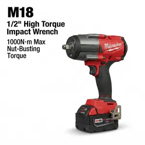 Milwaukee 1000Nm 1/2  Impact Wrench M18