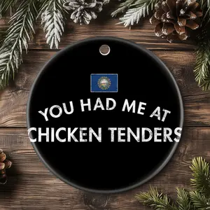 Christmas Ornaments Manchester Restaurants You Had Me At Chicken Tenders X-Mas Circle Tree Decor Birthday Gift For Friends