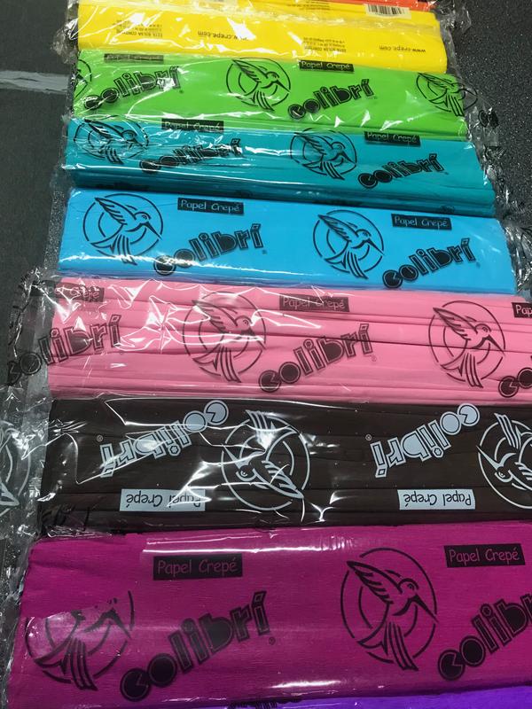 Colibri Crepe Paper Box 25 Pack - 25 Different Vibrant Colors - Ideal for Crafts, Paper Flowers and Piñatas