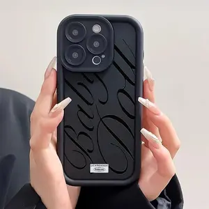 Phone case: Cursive Letter Pattern Black Sky Eye Ladder Phone Case. It Features A Precise Cutout Design for Full Protection Of Your Phone. for iPhone 17 16 15 14 13 12 11 PRO MAX PLUS,AIR Mini SE and iPhone XS MAX and Samsung Galaxy series