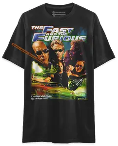 BLACK RABBIT The Fast And The Furious Movie Poster Inspired Retro Unisex Classic T-Shirt