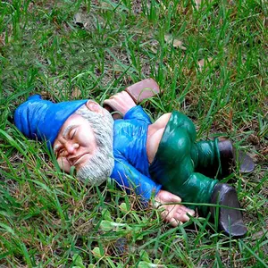 Drunk Dwarf Garden Gnome Decoration Yard Patio Lawn US