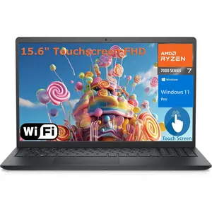 Dell Inspiron 15 15.6" Touchscreen FHD Laptop Computer, 8-Core AMD Ryzen 7 7730U (Beat i7-1365U), 16GB/32GB DDR4 RAM, 512GB/1TB/2TB PCIe SSD, WiFi, Bluetooth, Type-C, HDMI, Carbon Black, Windows 11 Pro