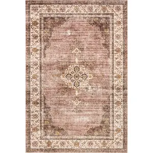 Rosewood Vintage Machine Washable Area Rug
