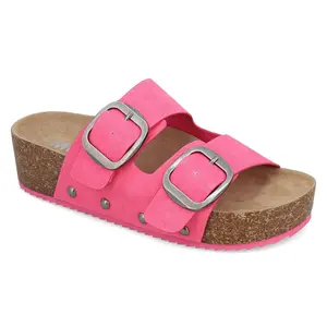 MIA Shoes Platform Slide Sandals - Qianna