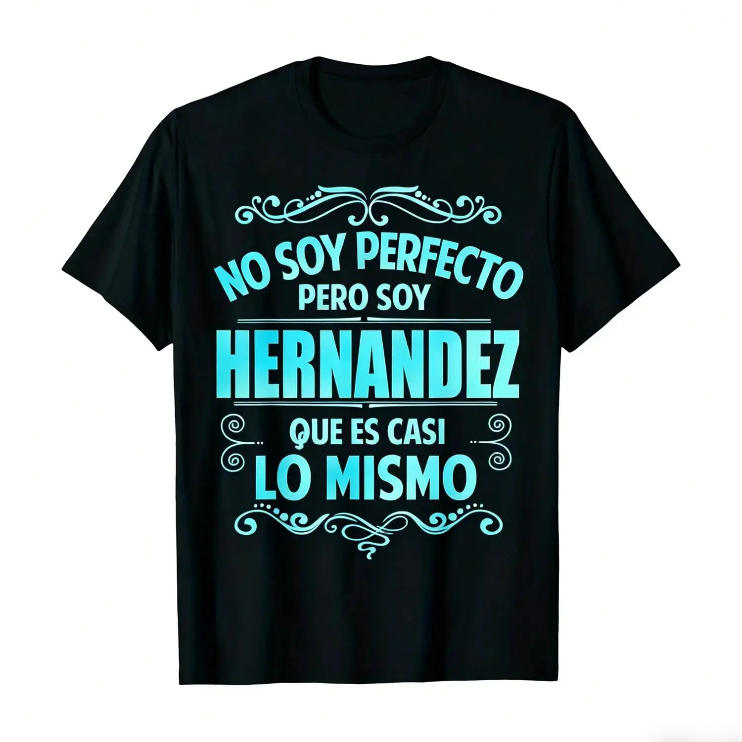 Women's Spanish Hernandez Family Pride T-Shirt - Vintage Mexican Slogan "No Soy Perfecto/No Soy Defecto" & "Hernandez" Name Print, Casual Short Sleeve Tee for Hernandez Last Name Outfits Crewneck Tshirt