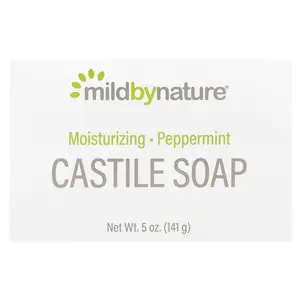 Mild By Nature Castile Bar Soap, Peppermint, 5 oz (141 g)