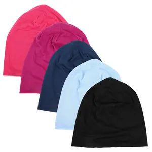 5 Pcs Unisex Slouchy Beanie Hats for Men Women Chemo Sleep Caps Thin Knit Lightweight Baggy Dwarf Summer Beanie Hats