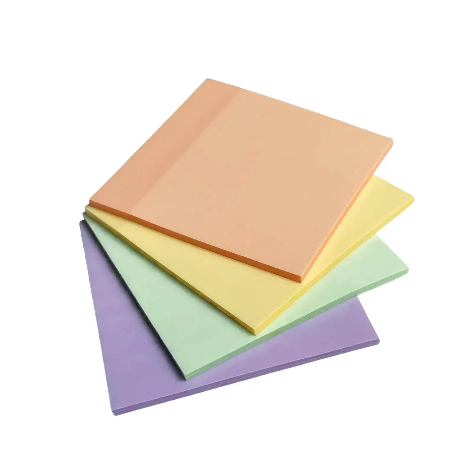 Clear Sticky Note, 4pcs Portable Colored Translucent Sticky Note Pad, Sticky Memo Notepad, Waterproof Clear Notes, Students Stationery for Office Scho