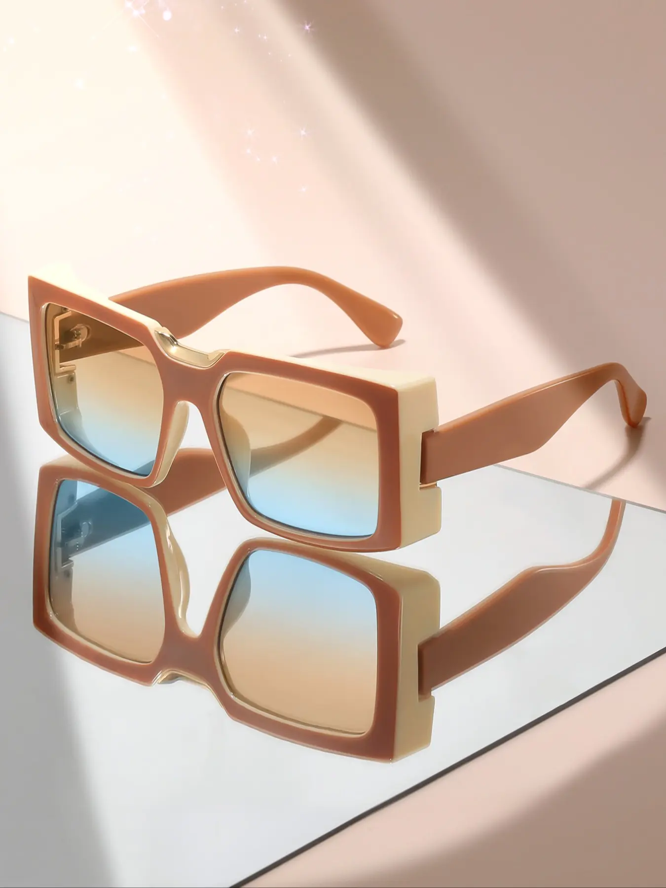 Large Frame Fashion Sunglasses, Tortoise Shell Alloy Frame, Oversized Round Gradient Lenses, Trendy Casual Eyewear for All Seasons, Stylish Sunglasses, Tortoiseshell Sunglasses, Fashionable Frames Sunglasses