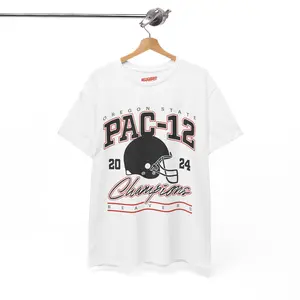 Oregon State 2024 Pac-12 Champions T-Shirt | Classic 90s Vintage Top | Unisex College Football Apparel graphic tees