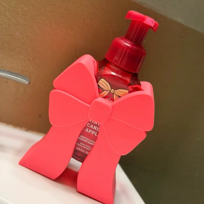Coquette Soap Holder - Pink Bow Design for Bathroom Organization and Decor