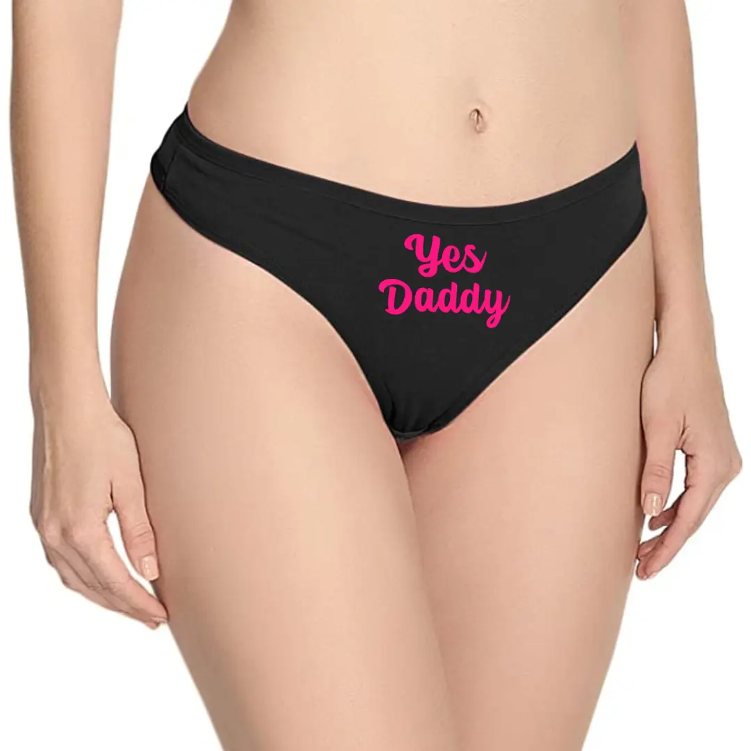 Yes Daddy Cotton Thong Panties