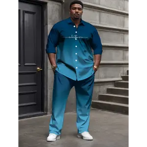 Quality Large Size Men's Shirt Casual Suit