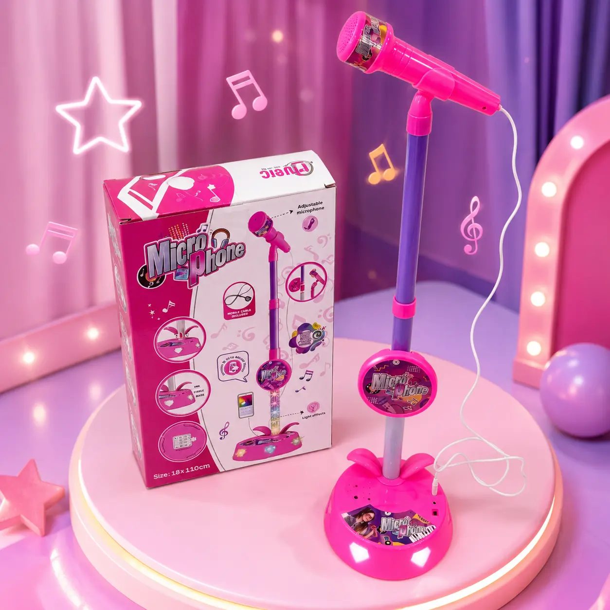 Unleash your child's inner "trendy" potential! Featuring dazzling, colorful LED lights, this makes a fantastic birthday gift for children aged 3 to 8—offering a perfect blend of fun and educational value. Includes a bag charm.