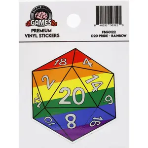 Pride D20 Sticker