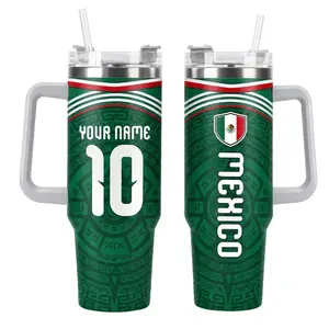 Personalized Mexico Tumbler, Mexico Soccer Cup, Soccer Fan Gift, Custom Name Cup