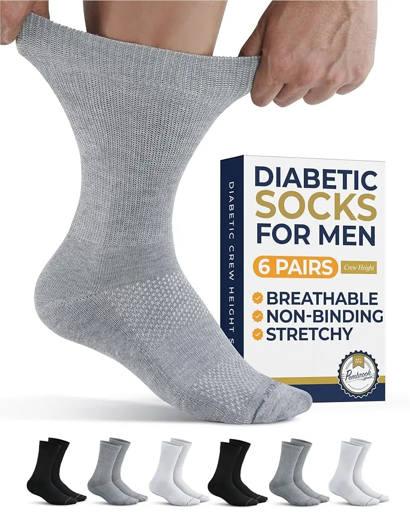 2 Black / 2 White / 2 Gray - 6 Pairs