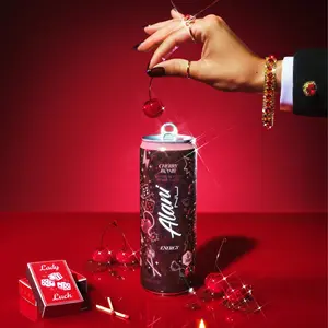 ALANI NU Cherry Bomb Flavor Energy Drink 12 Fl oz Single Pack Trending New Arrival Convenient Size Beverage Sport Drink for Athletes