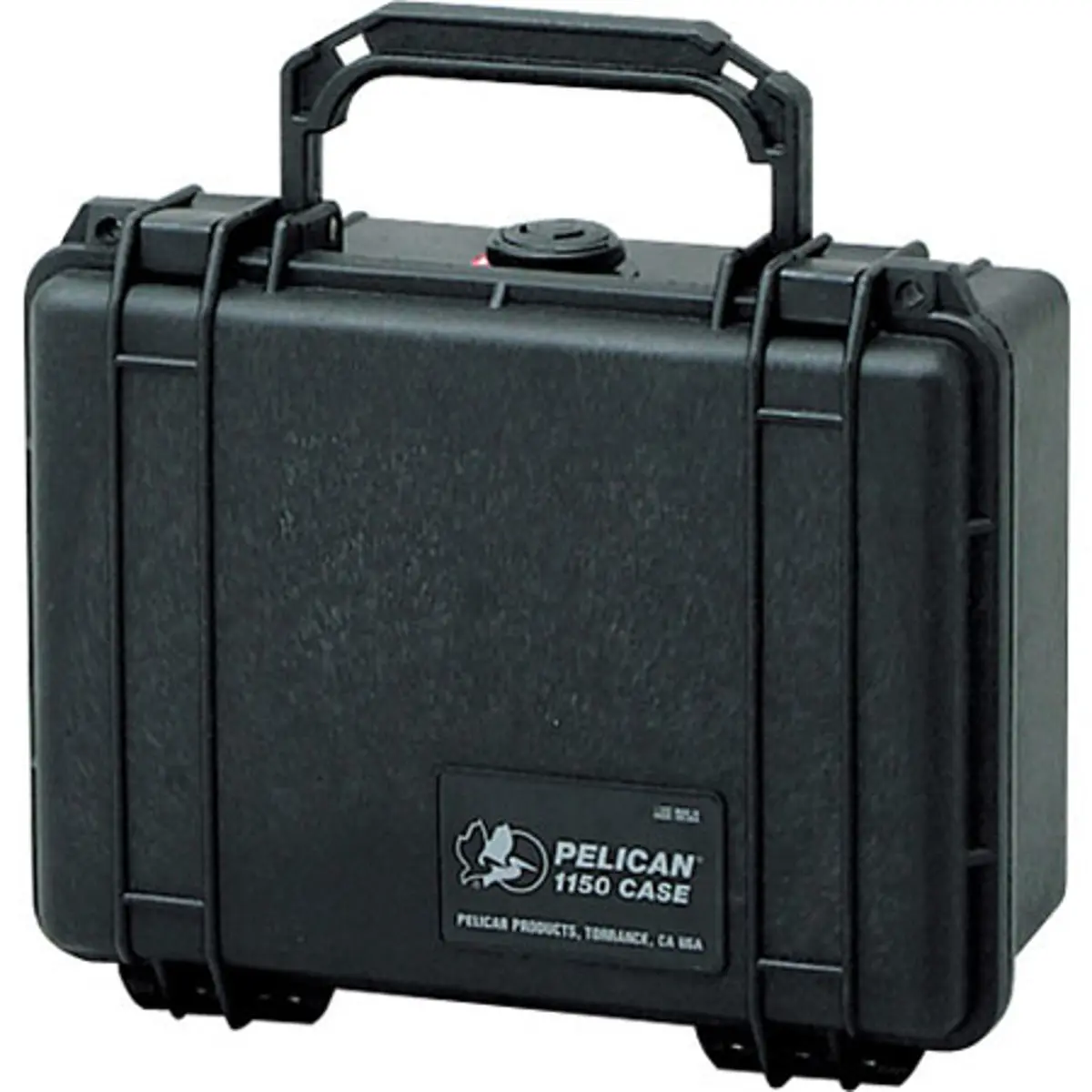 Pelican 1150 Watertight Hard Case - Black, IP67 Rated, Lid Latch Case for Cameras, Electronic Gear, Photography Accessories